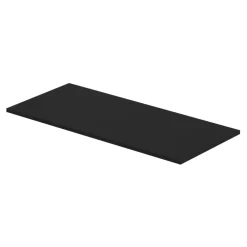 GoodHome Plan de toilette L.100 x l.45 x ép.1,8 cm, noir mat, Kentia* Plan De Travail Buanderie|Plan De Travail Salle De Bains