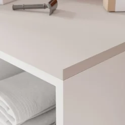 GoodHome Plan de toilette L.120 x l.45 x ép.1,8 cm beige cachemire Kentia