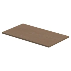 GoodHome Plan de toilette L.80 x l.45 x ép.18 cm effet chêne Kentia