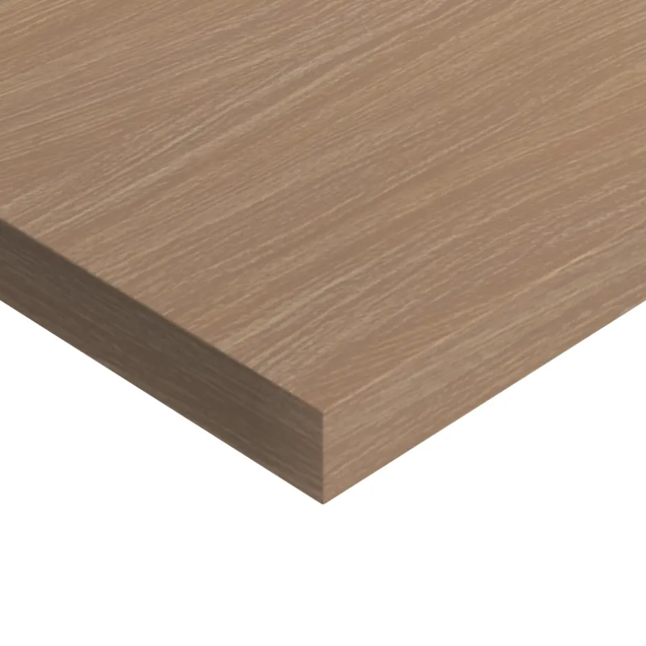 GoodHome Plan de toilette L.80 x l.45 x ép.18 cm effet chêne Kentia