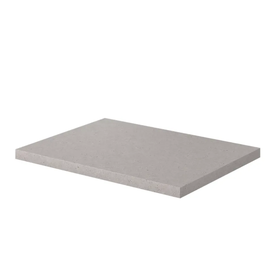 GoodHome Plan de toilette L.60 x l.45 x ép.2 cm, effet granite gris, Cadélia* Plan De Travail Buanderie|Plan De Travail Salle De Bains