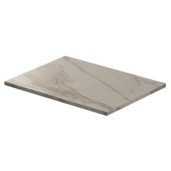 GoodHome Plan de toilette L.60 x l.45 x ép.2 cm, effet marbre beige, Cadélia
