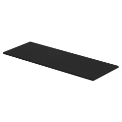 GoodHome Plan de toilette L.120 x l.45 x ép.18 cm noir mat Kentia
