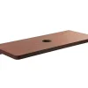 Sanindusa Plan de toilette noyer pour vasque ou lavabo à poser 100x50 trou central de bonde d'évacuation pré-percé Emma 100 noyer* Plan Simple Vasque