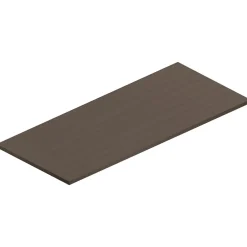 Ipiemme SRL Plan de toilette plaqué noyer L.120 x l.51,5 x ép.2 cm, Pura+