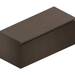Ipiemme SRL Plan de toilette plaqué noyer L.120 x l.51,5 x ép.2 cm, Pura+