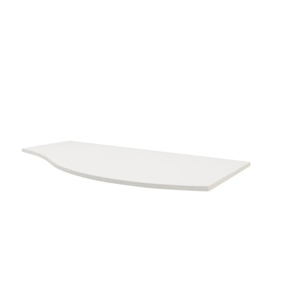 Plan de toilette pour vasque à poser version droite Vague blanc brillant 103,1 cm* Plan De Travail Buanderie|Plan De Travail Salle De Bains