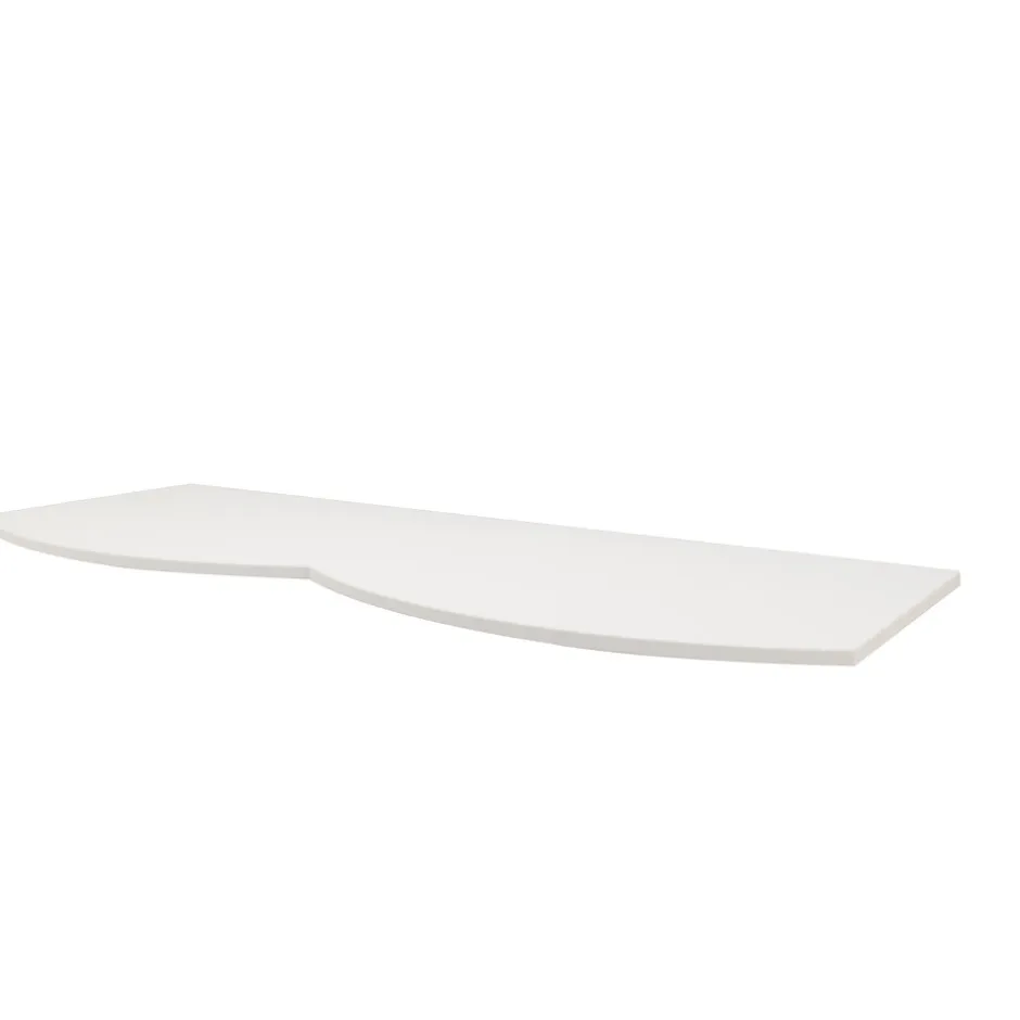Plan de toilette pour vasque à poser Vague blanc brillant 137,8 cm* Plan De Travail Buanderie|Plan De Travail Salle De Bains