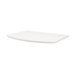 Plan de toilette pour vasque à poser Vague blanc mat 69,4 cm