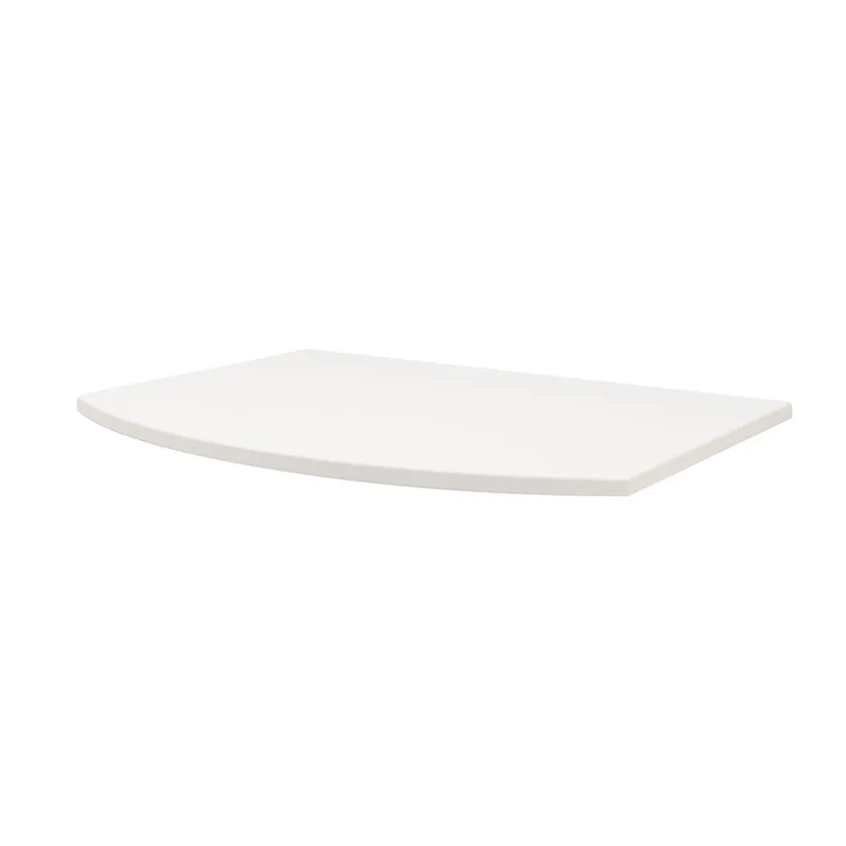 Plan de toilette pour vasque à poser Vague blanc mat 69,4 cm