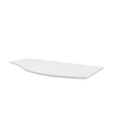 Plan de toilette pour vasque à poser version droite Vague blanc mat 103,1 cm