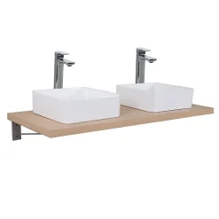 Mob-In Plan de toilette suspendu pour vasque WILL - 120 cm - Ep. 3,8 cm
