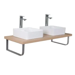 Mob-In Plan de toilette suspendu pour vasque WILL - 120 cm - Ep. 3,8 cm