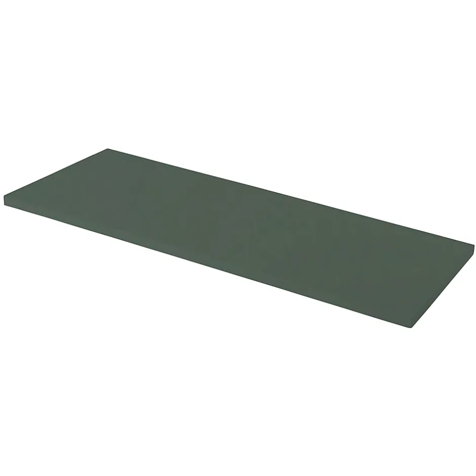 GoodHome Plan de toilette vert mat L.120,4 x l.45,2 x ép.2,8 cm, Perma* Plan De Travail Buanderie|Plan De Travail Salle De Bains
