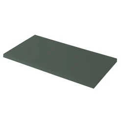 GoodHome Plan de toilette vert mat L.80,4 x l.45,2 x ép.2,8 cm, Perma