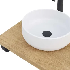 T-Bath Plan de toilette 121x49x3 cm hydrofuge placage chêne naturel* Plan De Travail Salle De Bains