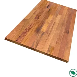 Forestea Plan de travail acajou massif huilé lamellé collé abouté 2000 x 650 x 36 mm