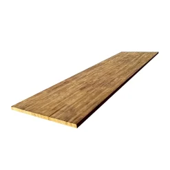 Wood&Sens Plan de travail bois massif Teck lamellé abouté L.250 x P.65 cm, Ep.26 mm* Plan De Travail Buanderie