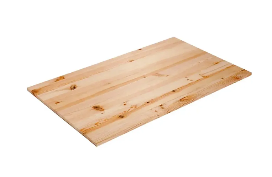 Wood&Sens Plan de travail bois massif Pin Rustique pleines lames L.240 x P.65 cm, Ep.26 mm* Plan De Travail Buanderie