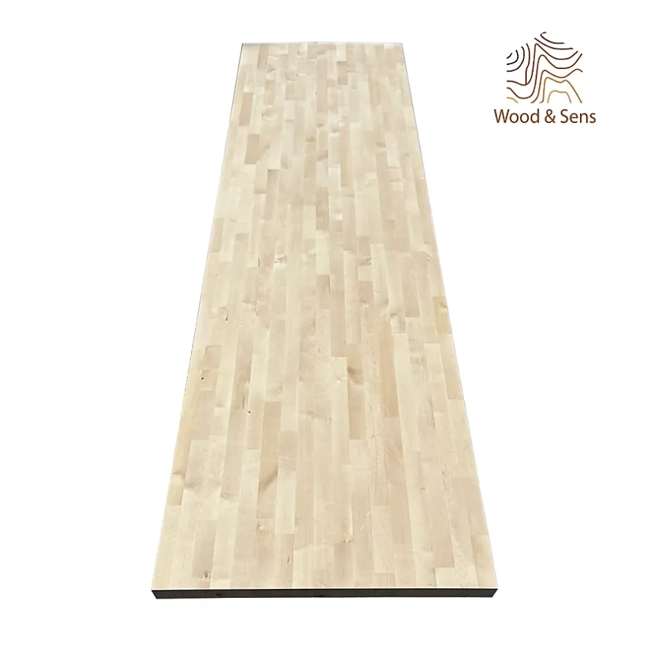 Wood&Sens Plan de travail bouleau, L.2,5 m x l.65 cm, Ep.3,6 cm* Plan De Travail Buanderie