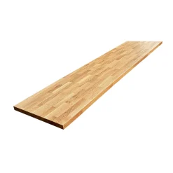 Wood&Sens Plan de travail Chêne plaqué huilé, L.240 cm x l.63,5 cm, Ep.37 mm* Plan De Travail Buanderie