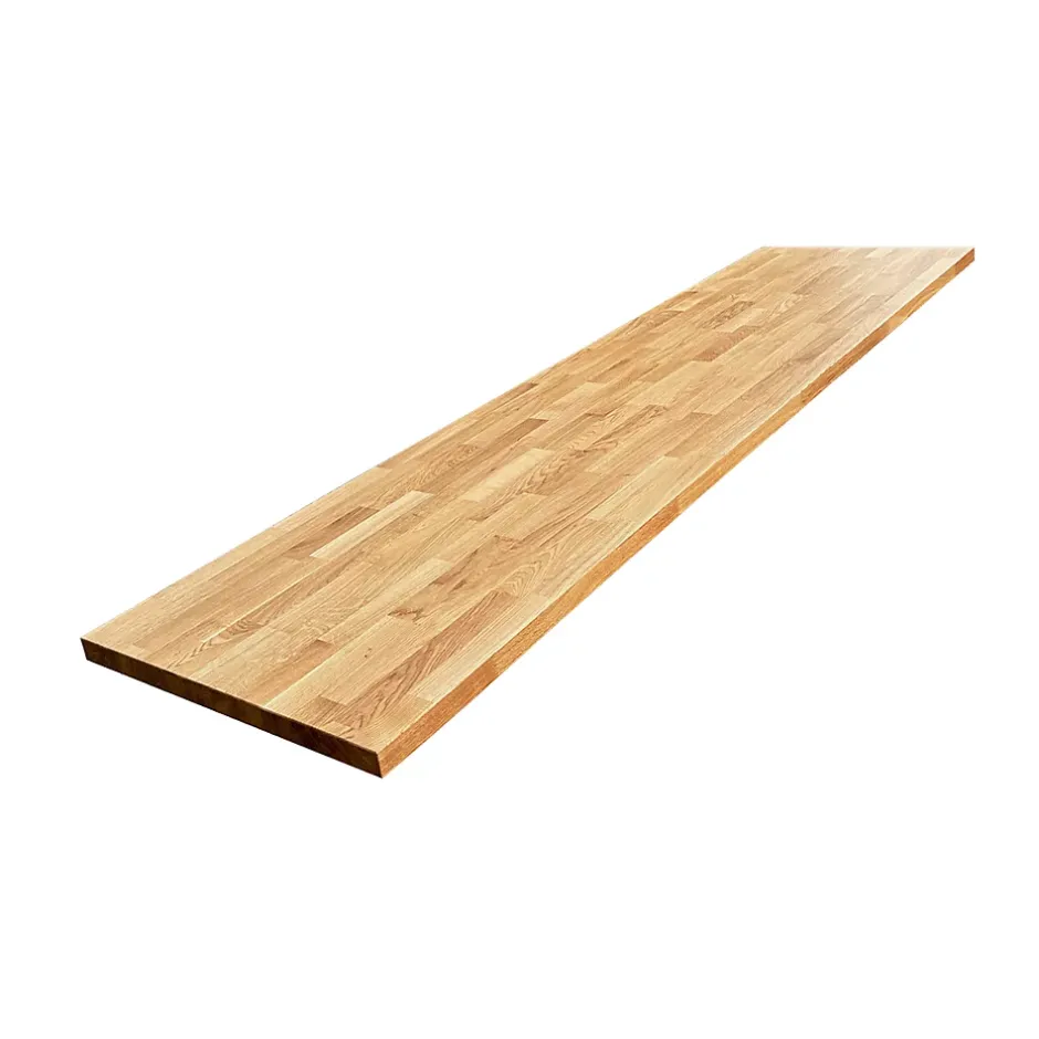 Wood&Sens Plan de travail Chêne plaqué huilé, L.240 cm x l.63,5 cm, Ep.37 mm* Plan De Travail Buanderie