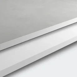 GoodHome Plan de travail compact 1 face blanc / 1 face aspect pierre Nepeta L.300 x l.62 x Ép.1,2 cm