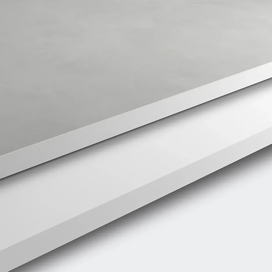 GoodHome Plan de travail compact 1 face blanc / 1 face aspect pierre Nepeta L.300 x l.62 x Ép.1,2 cm