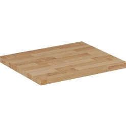 Furnidea Plan de travail en bois chêne massif naturel 50 cm pour meuble de salle de bain* Plan De Travail Salle De Bains