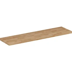 Furnidea Plan de travail en bois chêne massif naturel 160 cm pour meuble de salle de bain* Plan De Travail Salle De Bains