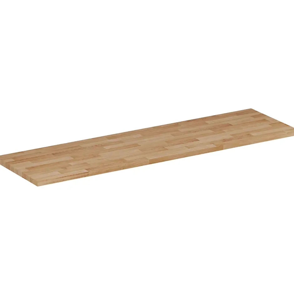 Furnidea Plan de travail en bois chêne massif naturel 160 cm pour meuble de salle de bain* Plan De Travail Salle De Bains