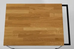 Furnidea Plan de travail en bois chêne massif naturel 160 cm pour meuble de salle de bain* Plan De Travail Salle De Bains