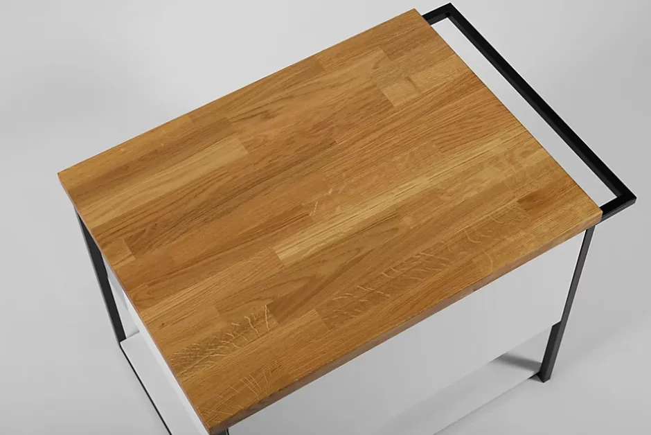 Furnidea Plan de travail en bois chêne massif naturel 160 cm pour meuble de salle de bain* Plan De Travail Salle De Bains