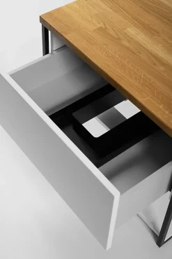 Furnidea Plan de travail en bois chêne massif naturel 80 cm pour meuble de salle de bain