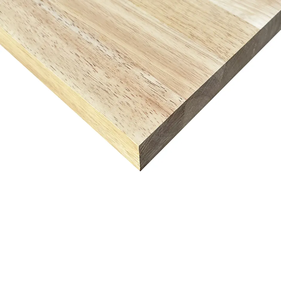 Wood&Sens Plan de travail Hévéa Massif Lamellé Collé Abouté, L.250 cm x l.65 cm, Ep.36 mm* Plan De Travail Buanderie