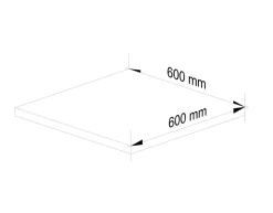 Akord Furniture Factory Plan de travail pour la cuisine AKORD S60 OLIWIA Chêne Sonoma 60 cm 60x60x3,2 cm* Plan De Travail Buanderie