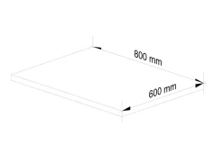 Akord Furniture Factory Plan de travail pour la cuisine basse AKORD S80 OLIWIA Chêne Craft 80 cm couleur Chêne Craft 80x60x3,2 cm