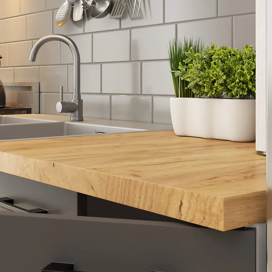 Akord Furniture Factory Plan de travail pour la cuisine basse AKORD S80 OLIWIA Chêne Craft 80 cm couleur Chêne Craft 80x60x3,2 cm