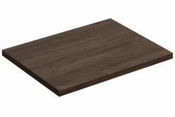 Furnidea Plan de travail pour meuble de salle de bain TERRA VILLA coloris noyer foncé 60 cm* Plan De Travail Salle De Bains
