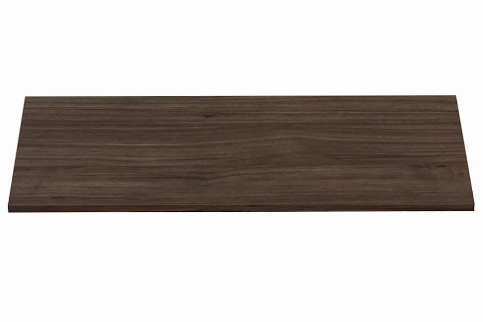 Furnidea Plan de travail pour meuble de salle de bain TERRA VILLA coloris noyer foncé 120 cm* Plan De Travail Salle De Bains