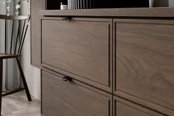 Furnidea Plan de travail pour meuble de salle de bain TERRA VILLA coloris noyer foncé 120 cm* Plan De Travail Salle De Bains