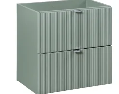 Furnidea Plan de travail pour meuble de salle de bain LINE REED GREEN vert SAUGE 60 cm* Plan De Travail Salle De Bains