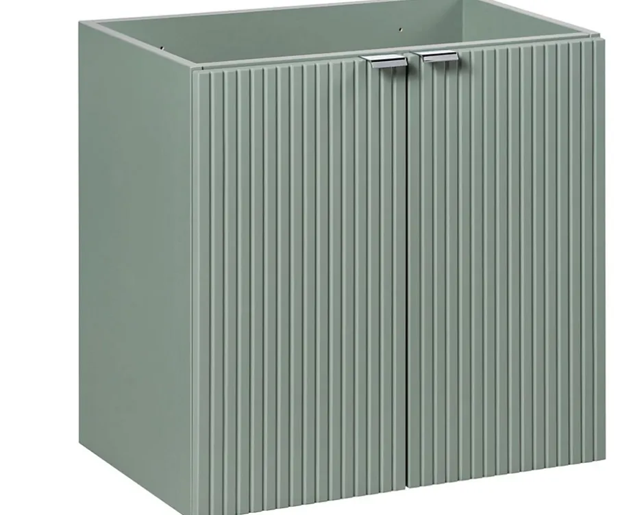 Furnidea Plan de travail pour meuble de salle de bain LINE REED GREEN vert SAUGE 60 cm* Plan De Travail Salle De Bains