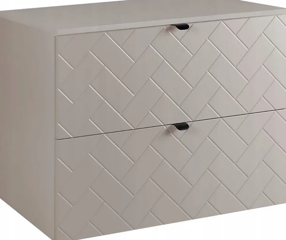 Furnidea Plan de travail pour meuble de salle de bain VENA FLOW cachemire mat 80 cm