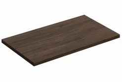 Furnidea Plan de travail pour meuble de salle de bain TERRA VILLA coloris noyer foncé 80 cm* Plan De Travail Salle De Bains