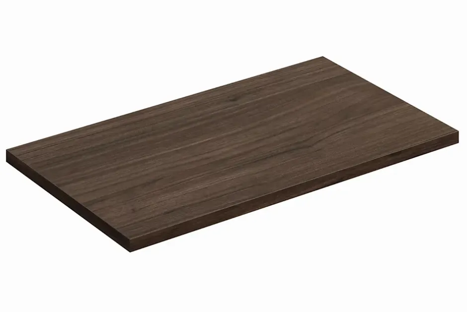Furnidea Plan de travail pour meuble de salle de bain TERRA VILLA coloris noyer foncé 80 cm* Plan De Travail Salle De Bains