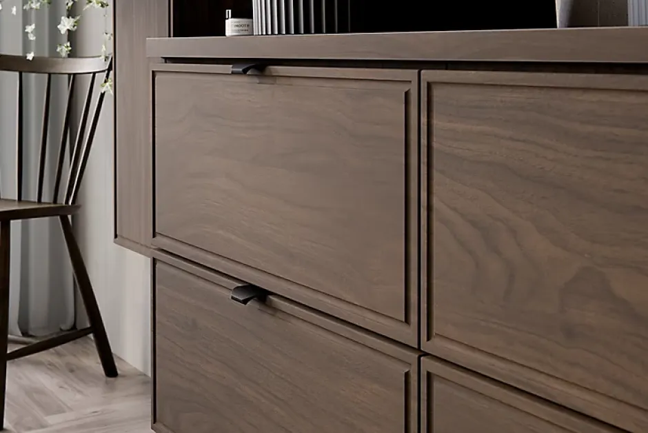 Furnidea Plan de travail pour meuble de salle de bain TERRA VILLA coloris noyer foncé 80 cm* Plan De Travail Salle De Bains