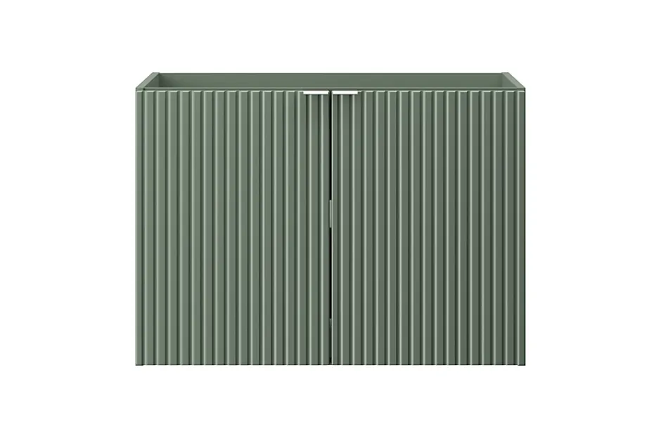 Furnidea Plan de travail pour meuble de salle de bain LINE REED GREEN vert SAUGE 80 CM