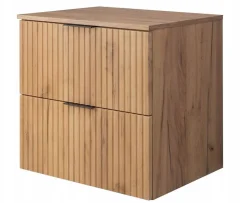 Furnidea Plan de travail pour meuble de salle de bain VENA FLOW chêne Craft 80 cm