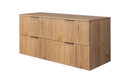 Furnidea Plan de travail pour meuble de salle de bain VENA FLOW chêne Craft 120 cm* Plan De Travail Salle De Bains